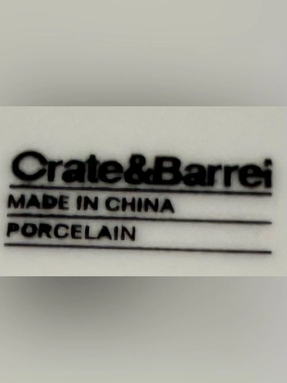 Crate&Barrel White Square Dinner Plates Set of 2 One 8 & One 10 Inch Porcelain